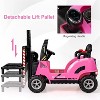 Costway Ride on Forklift 12V Kids Electric Vehicle Construction Truck with Remote Control 2 Speeds Music USB MP3 Lights - 3 of 4
