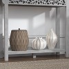 Galano Carved Wood Console Table with Bottom Shelf 43" W × 12" D × 33" H - 3 of 4