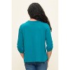 WEST K Women's Eira Roll-tab Sleeve V Neck Top - 3 of 4