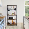 Yaheetech Kitchen Bakers Rack With 4 Storage Shelves - 2 of 4