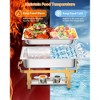 TROPOW Chafing Dish Buffet Set, 8QT 2 Pack, Rectangle Chafing Dishes for Buffet w/Lid Holder, Stainless Steel - 3 of 4