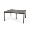 Sapphtopaz Patio Outdoor Table Modern Aluminum Patio Dining Table Outdoor Dining Table Picnic Table with Woven Accents for Garden, Yard, Lawn, Patio - 2 of 4