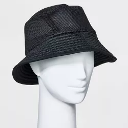 Women's Mesh Bucket Hat - All in Motion™ Black One Size