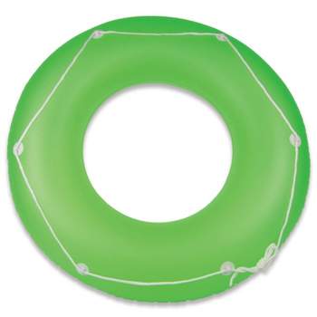 Poolmaster Neon Frost Large Swimming Pool Float Inner Tube - Green