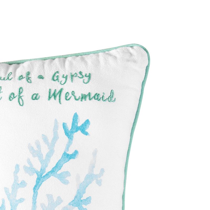 C&F Home Mermaid Garden Soul Of A Gypsy Embroidered Pillow, 4 of 7