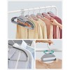 SONGMICS 30 Pack Coat Hangers, Heavy-Duty Plastic Suit Hangers, S-Shaped Opening, Space-Saving, 360º Swivel Hook, 16.3 Inches Wide - 3 of 4