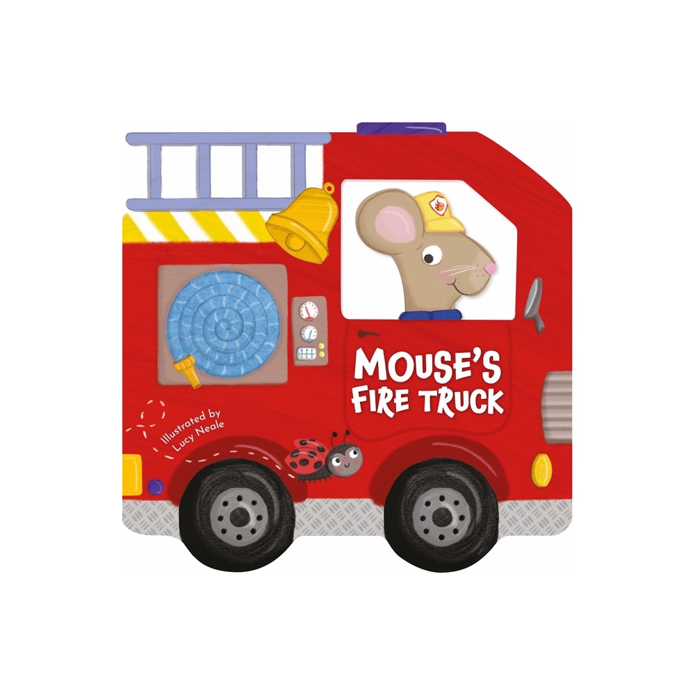 Mouse's Fire Truck: Shaped Board Book - by Kidsbooks Publishing