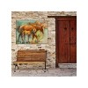 Cottage Garden West of The Wind Side by Side Brown, Green 40 x 30 Inch Waterproof Gallery Wrapped Canvas, Outdoor Garden, Yard, Patio All Weather - 2 of 2