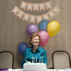 Empire Digilabs Rustic Burlap Birthday Party Banner - 1 of 3