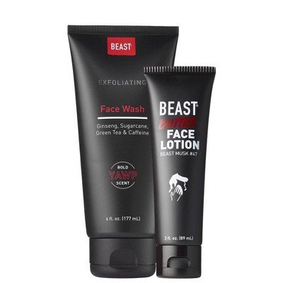 Beast Yawp Face Wash + Beast Butter Face Lotion - 9 fl oz