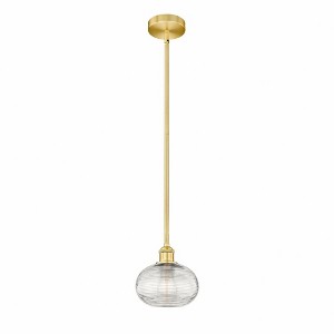 Ithaca - 1 Light Stem Hung Mini Pendant In Industrial Style-7.75 Inches Tall and 8 Inches Wide - 1 of 1