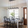 BAOURE 31.5" Brushed Nickel Kitchen Island Lighting,Modern Linear Chandelier with Clear Glass Shades,Dining Room Light Fixture for Kitchen Living Room - 3 of 4