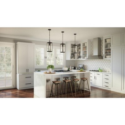 Westover Transitional Western Bronze Mini Pendant with Clear Glass