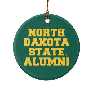 North Dakota State Bison Alumn Porcelain Holiday Christmas Tree Ornament - 1 of 4