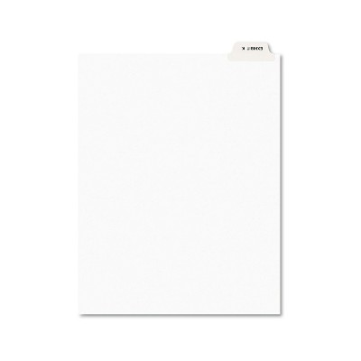 Avery-Style Preprinted Legal Bottom Tab Divider Exhibit K Letter White 25/PK 11950