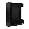Lycvki 79'' Tall Modern Hall Tree with Shoe Storage and Adjustable Shelf for Entryway - 3 of 4