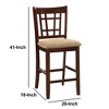 TiramisuBest 25.75in Swivel Counter Stool, Set of 2, Polyester Charcoal Dining Chairs - 2 of 4
