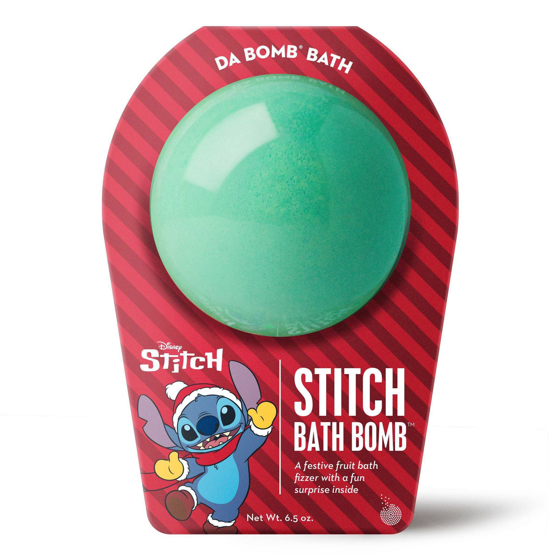 Da Bomb Bath Fizzers Holiday Stitch Bath Bomb - 6.5oz