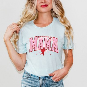 Simply Sage Market Women's Cupid's Favorite Mama Short Sleeve Graphic Tee - 1 of 4