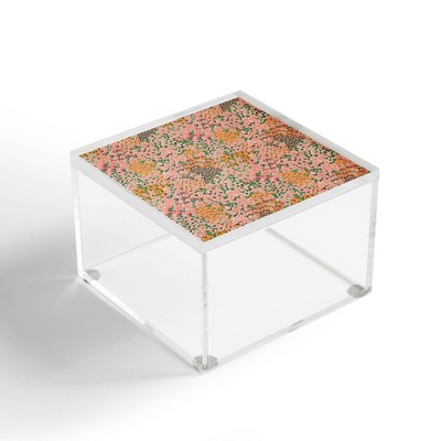 Holli Zollinger Bengal Maya Floral 4" x 4" Acrylic Box - Deny Designs