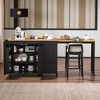 74.8" Kitchen Island with Extendable Dining Table, Rolling Kitchen Cart with 3 Drawers, 2-Door Cabinet, USB, Spice Rack, Adjustable Storage - 3 of 4