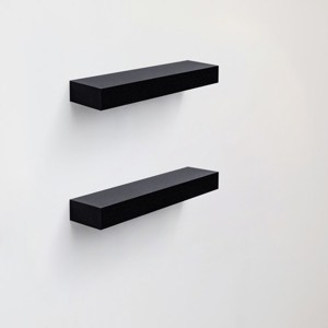 AZL1 Life Concept Decorative Bookshelf Wall Floating Shelves Decor Storage Shelf Wall Mounted Shelf Storage Hanging Shelf, Black, 15.75"*3.94"*1.18" - 1 of 4