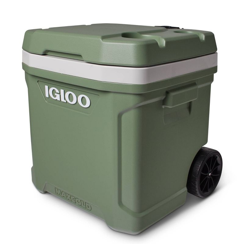 Igloo Ecocool Latitude 60qt Roller Cooler - Green, 5 of 14