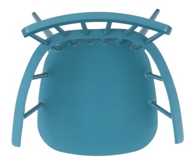 Clifton Matte Navy Blue Transitional Aluminum Arm Chair