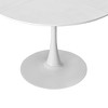 42.13"Modern Round Dining Table,Four Patchwork Tabletops with Solid Wood Veneer Table Top - 4 of 4