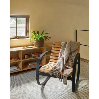 Network Black and Ivory Flat Woven Wool Rug, 2'x3'