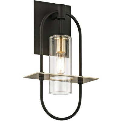 Troy Smyth 14" High Dark Bronze Outdoor Wall Light