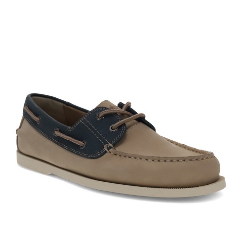 Dockers Mens Vargas Leather Casual Classic Boat Shoe, Stone/navy, Size ...