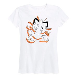Women's - Pokémon - Meowth Short Sleeve Graphic T-Shirt - 1 of 4
