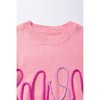 Women's Maxine Mom Tinsel Front Short Sleeve Sweater - Threaded Pear - 4 of 4