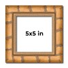 PosterPalooza | 5x5 Modern Bamboo Picture Frame, UV Acrylic, 5 Finishes - 2 of 4