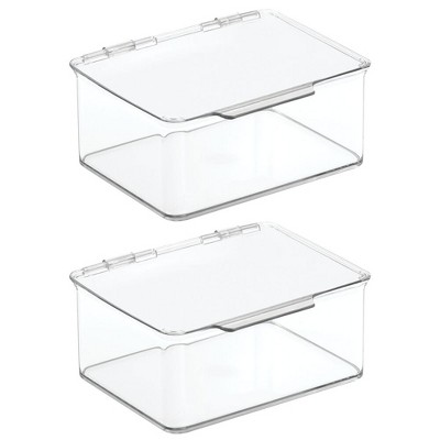 clear stackable storage bins