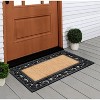 A1HC Natural Coir and Rubber Large Door Mat, 18" x 30", Thick Durable Doormats for Door Entrance - 3 of 4