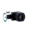 SatelliteSale Toslink Coupler Digital SPDIF Optical PVC Convertor Black Adapter - 3 of 4