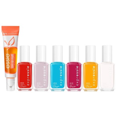 Nail New Apricot Color & Essie\'s Dry Expressie Cuticle : On-a-roll Collection Quick Oil Target