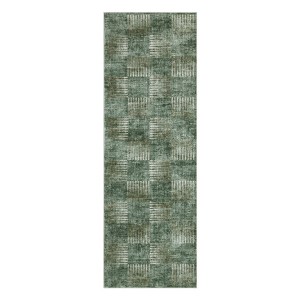 Washable Modern Non Slip Living Room Area Rugs, Soft Low Pile Solid Floor Carpet for Bedroom Dining Room - 1 of 4