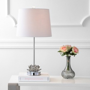 JONATHAN Y Amelia Lotus Crystal LED Table Lamp - 1 of 4