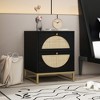 Allen 2 Drawer side table, Display Rack for Bedroom and Living Room, Nightstand - 2 of 4