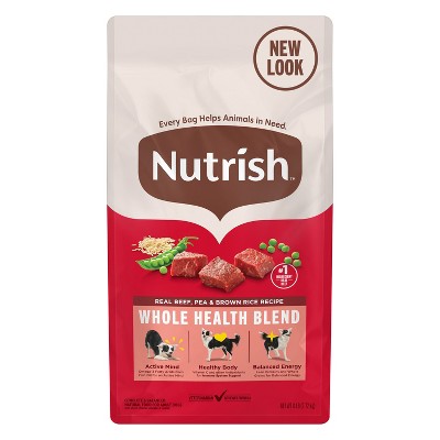 Nutrish Whole Health Blend Real Beef, Pea & Brown Rice Recipe Dry Dog Food