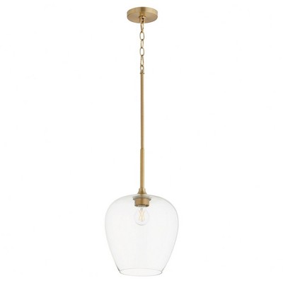 Quorum Lighting Veno 1 - Light Pendant in  Aged Brass