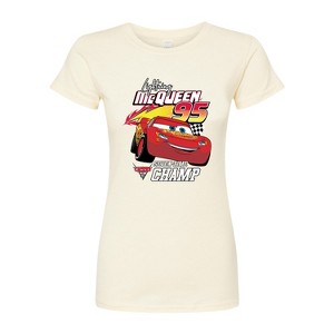 Women's - Disney - Lightning McQueen Seven-Time Champ Juniors Fitted Graphic T-Shirt - 1 of 3