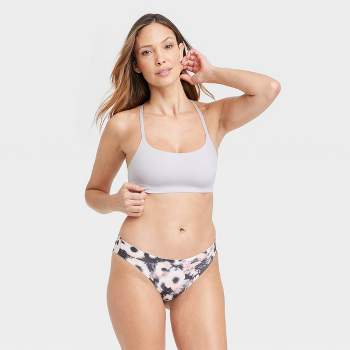 Women's Seamless Bikini Underwear - Auden™ Green Confetti L : Target