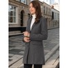INSPIRE CHIC Women's Notched Lapel Single Breasted Outwear Fall coat - 3 of 4