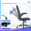 FONTOI Swivel Office Chair with Lumbar Support and S-shaped Backrest, Gaming Chair with Padded Armrests, Blue, 25.3"*41.8"*25.3" - 4 of 4