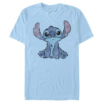Men's Lilo & Stitch Distressed and Fluffy T-Shirt