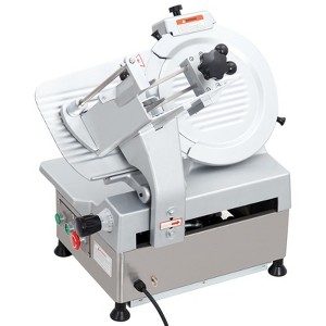 Electric Food Slicer, Full-Auto Stainless Steel Electric Food Cutter Machine with Adjustable Thickness - 1 of 4